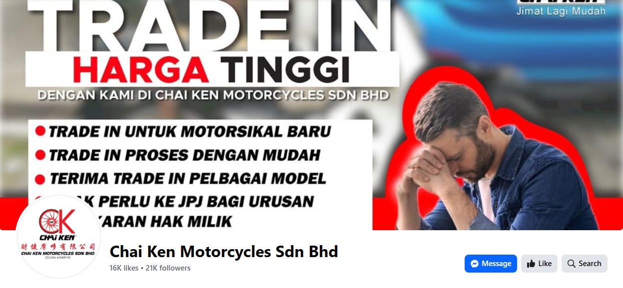 https://www.facebook.com/ChaiKenMotorcycles/