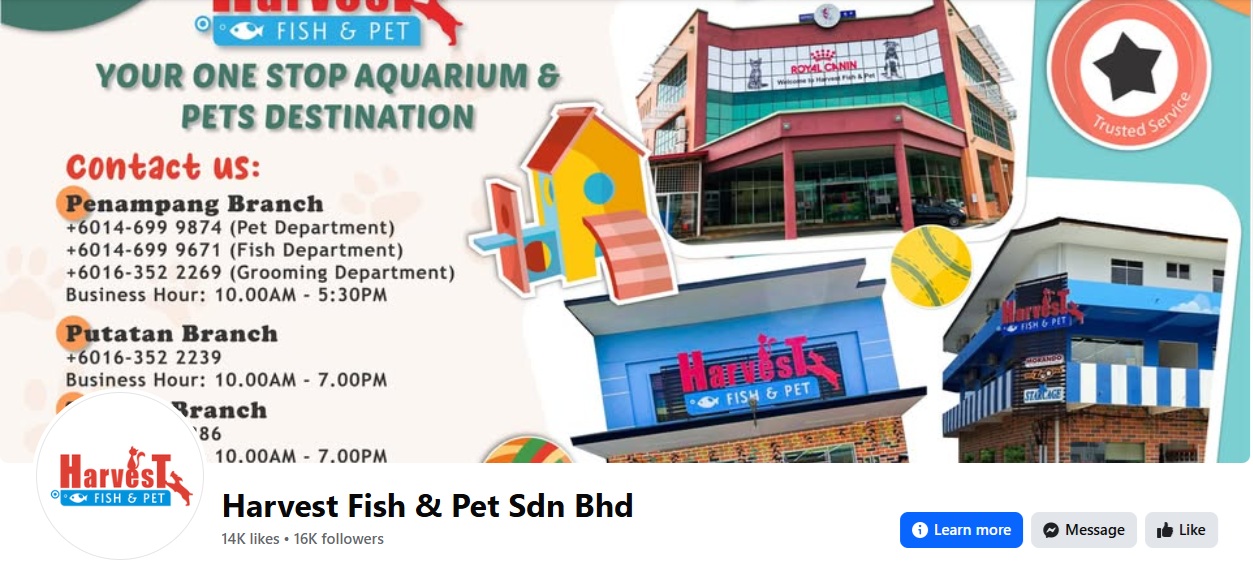 https://www.facebook.com/harvestfishandpet/